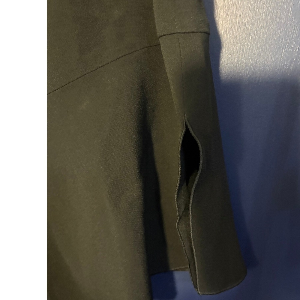 Emporio Armani Made in Italy Dark Black Flared Mini Skirt Size 46 IT 10 US - Picture 4 of 4